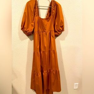 Minkpink Yasmin caramel dress NWT